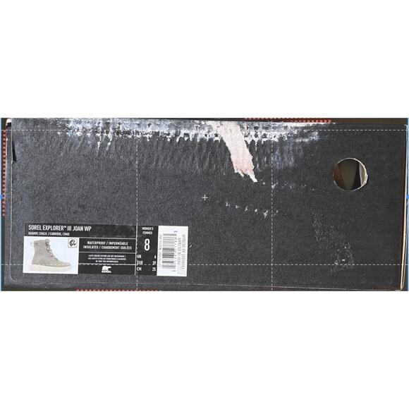 Sorel Explorer II Joan WP Women’s 8 Gray Insulated Waterproof Boots NIB - Picture 9 of 13